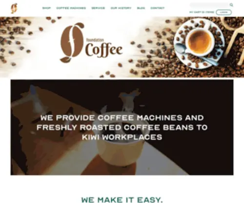 Foundationcoffee.co.nz(Office Coffee Machines NZ) Screenshot