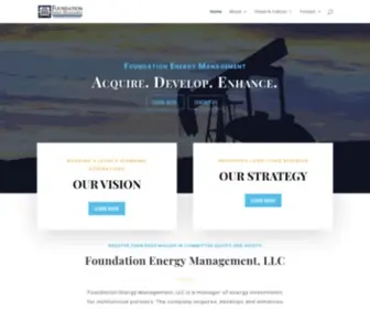 Foundationenergy.com(Foundation Energy Management) Screenshot