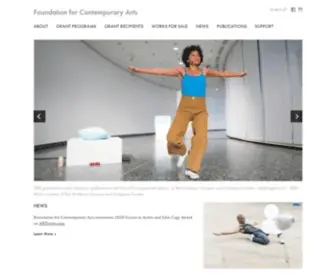 Foundationforcontemporaryarts.org(Foundation for Contemporary Arts) Screenshot