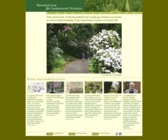 Foundationforlandscapestudies.org(Foundation for Landscape Studies) Screenshot