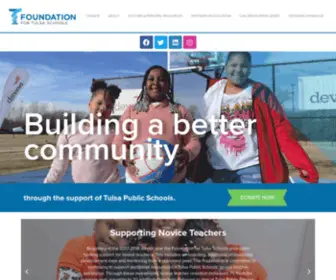 Foundationfortulsaschools.org(Foundation For Tulsa Schools) Screenshot