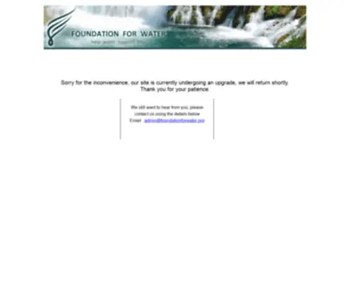 Foundationforwater.org(Water Technologies) Screenshot