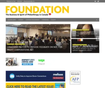 Foundationmag.ca(Foundation Magazine) Screenshot