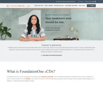 Foundationone.com(Test for personalized cancer treatment options) Screenshot