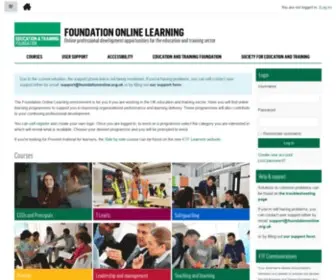 Foundationonline.org.uk(Foundation Online Learning) Screenshot