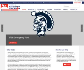 Foundationpottstowned.org(Foundation For Pottstown Education) Screenshot