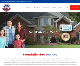 Foundationproar.com(Go with the pro in Foundation Repair) Screenshot