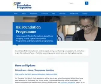 Foundationprogramme.nhs.uk(UK Foundation Programme) Screenshot