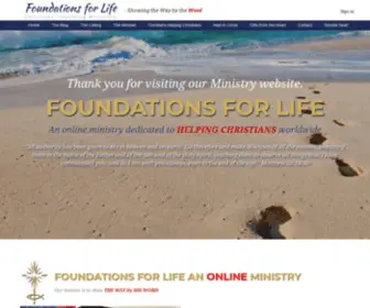 Foundationsforlife.org Screenshot