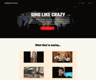 Foundationvocalcourse.com(Learning how to sing) Screenshot