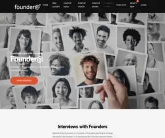 Founderat.com(Founder Stories) Screenshot