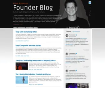 Founderblog.com(A sharing of experiences from a serial entrepreneur) Screenshot