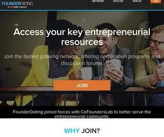 Founderdating.com(Connect with Entrepreneurs) Screenshot