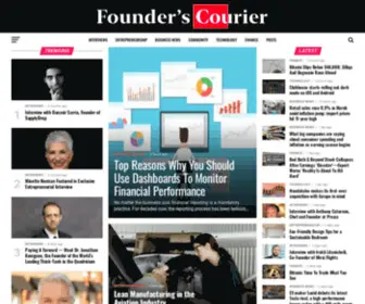 Founderscourier.com(Founder's Courier) Screenshot