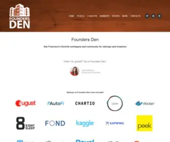 Foundersden.com(Founders Den) Screenshot