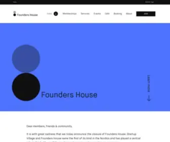Foundershouse.dk(A tribe of diehard tech startups) Screenshot