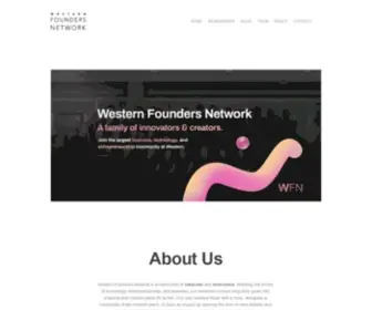 Foundersnetwork.ca(Western Founders Network) Screenshot