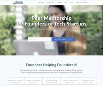 Foundersnetwork.com( Startup mentorship) Screenshot