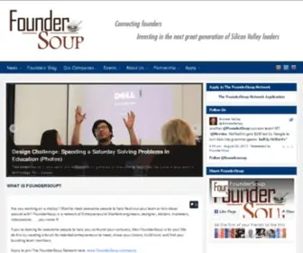 Foundersoup.com(Probably the best way to meet your co) Screenshot