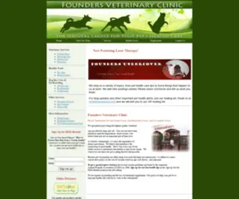 Foundersvet.com(Founders Veterinary Clinic) Screenshot