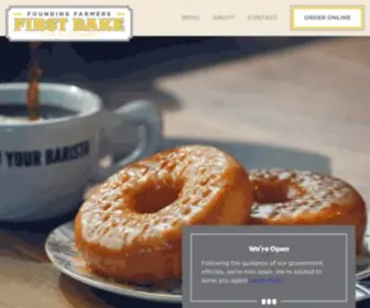 Foundingfarmersfirstbake.com(First Bake Cafe & Creamery) Screenshot