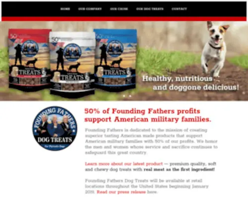 Foundingfatherspets.com(Premium quality dog treats) Screenshot