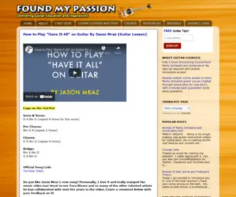 Foundmypassion.com(Found My Passion) Screenshot