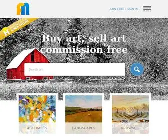 Foundmyself.com(Buy art from emerging artists & Sell art free) Screenshot