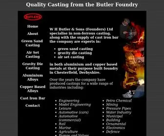 Foundry-Casting.co.uk(Quality casting from the Butler Foundry) Screenshot