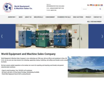 Foundry-EQPT.com(World Equipment &amp; Machine Sales) Screenshot