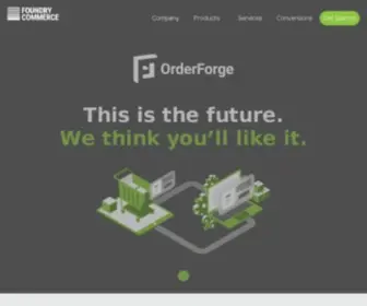 Foundrycommerce.com(Foundry Commerce brings you a powerful and customizable application) Screenshot