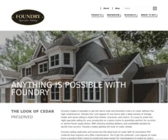 Foundrysiding.com(Foundry Siding Foundry Siding) Screenshot