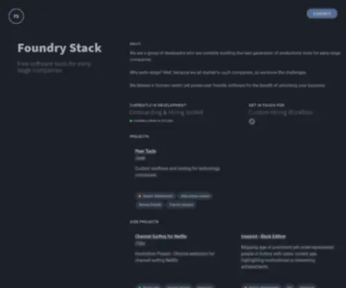 Foundrystack.com(Foundry Stack) Screenshot