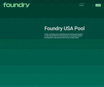 Foundryusapool.com(Foundry USA Pool) Screenshot