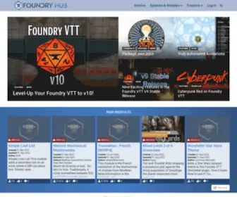 Foundryvtt-Hub.com(Foundry Hub) Screenshot