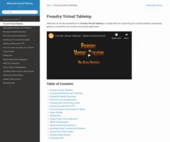 Foundryvtt.com(Foundry Virtual Tabletop) Screenshot