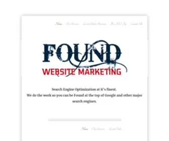 Foundwebsitemarketing.com(Found Website Marketing) Screenshot