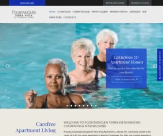 Fountainglenterravista.com(Senior Apartments in Rancho Cucamonga) Screenshot