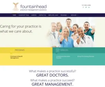 Fountainheadonline.net(FOUNTAINHEAD PRACTICE MANAGEMENT SOLUTIONS) Screenshot