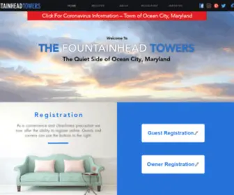 Fountainheadtowers.com(The Fountainhead Towers Condominium) Screenshot