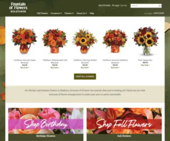 Fountainofflowers.net(Madison Florist) Screenshot