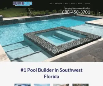 Fountainpoolswf.com(Swimming Pool Construction Southwest Florida) Screenshot