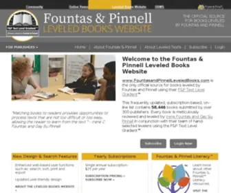 Fountasandpinnellleveledbooks.com(Fountas & Pinnell Leveled Book Website) Screenshot