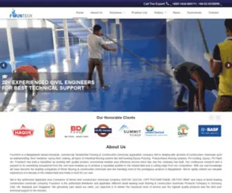 Fountechbd.com(Epoxy PU Flooring & Construction Chemicals Company) Screenshot