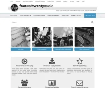 Fourandtwentymusic.com(Four and Twenty Music) Screenshot