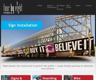 Fourbyeightsigns.com(Four By Eight Signs in Toronto) Screenshot