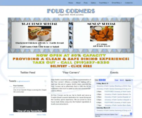 Fourcornersgrille.com(Four Corners Grille C & C Environmental Group) Screenshot