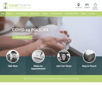 Fourcounty.org(Behavioral Health Services for Indiana) Screenshot