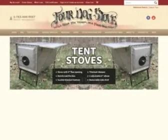 Fourdog.com(Four Dog Stoves) Screenshot