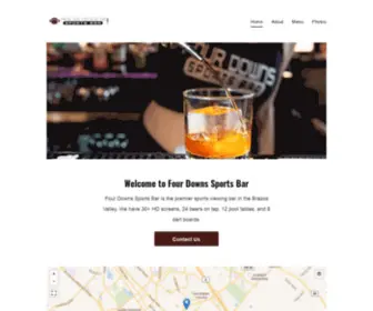 Fourdownsbcs.com(Four Downs Sports Bar) Screenshot